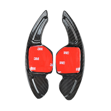 T-carbon适用奥迪A4拨片改装A3567Q3Q5 tts S5RS3碳纤维方向盘换挡拨片加长 奥迪拨片BPG黑色一对  送车防撞条