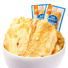 来伊份秘制香烤鳕鱼片60g海鲜烤鱼休闲网红零食食品独立小包装来一份