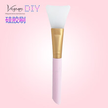 面膜碗套装2件套和刷子硅胶软毛脸部调水疗化妆美容院工具喷雾瓶 【面膜刷】扇型硅胶刷(颜色随机)