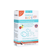 德国NORSAN儿童宝宝青少年DHA鳕鱼油omga-3咀嚼滴剂 补钙初高中学生改善增强记忆力补脑 120粒装 (14325993) 德国直邮原装进口