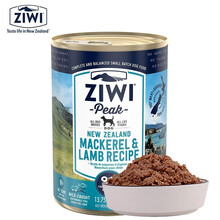 ZiwiPeak滋益巅峰狗罐头新西兰进口全犬主食泰迪金毛湿粮罐头 马鲛肉羊肉 390g