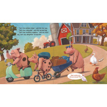 学乐边玩边读系列The Three Little Pigs and the Somewhat Bad Wolf (A StoryPlay Book) 进口故事书
