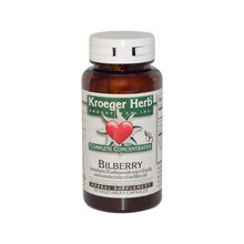 KroegerHerbCo 欧洲越橘粒 90粒 辅助优化视疲劳预防黄斑干眼近视膳食补充美国进口