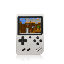 酷孩游戏机网红同款掌上游戏机公司年会礼品迷你FC怀旧网红游戏机充电宝掌上游戏机魂斗罗 GB40白色500款游戏+AV线（接电视） 单机标配