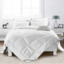 远梦家纺 羊毛被芯双人被子冬天学生盖被成人澳洲双温被加厚保暖冬被 本白 150*215CM
