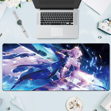 镇魂歌  鼠标垫超大号游戏电竞动漫二次元女生鼠标垫键盘垫加厚桌垫 神佑吾王 300*800*4mm