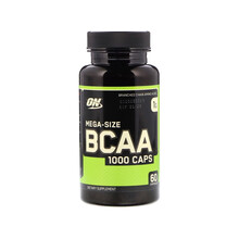 OptimumNutrition ON   Mega-Size支链氨基酸胶囊 bcaa 1000毫克 60粒