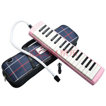 Apollo 阿波罗口风琴 32键/37键中小学生儿童初学入门 学校教学专用演奏口风琴含吹管 32键粉红色+备用吹管