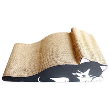 贝尼熊 猫抓板大号 瓦楞纸猫窝猫玩具猫咪抓板沙发床猫转盘 猫抓板 波浪双面懒猫款