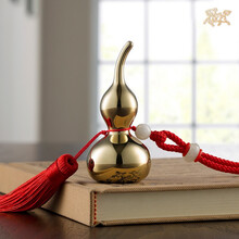 铜师傅好运铜葫芦商务礼物工艺品葫芦车挂件装饰摆件送领导客户会议小礼品纪念品商务礼品创意礼物 小号（8cm）