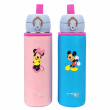 Bolikin 周年纪念版猪年鼠年限定款双面杯套通用保温杯套保护套水杯套防摔隔热480-500ml 正反蓝粉米奇米妮