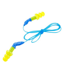 3M EAR340-8002 圣诞树型带线隔音耳塞（带把手）防噪音学习射击消音防水洗澡游泳耳塞可水洗 100付/盒