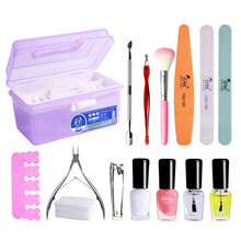 云钻美甲修甲工具套装专业去死皮磨砂条卸甲护甲个人护理指甲美甲套装 TM基础护理套装15件套