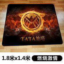 架子鼓地毯垫防滑隔音减震电鼓爵士鼓专用电子鼓毯脚垫鼓垫鼓地毯 方形1.8mX1.4m燃烧激情