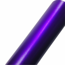 亚承汽车内饰改装贴膜 冰膜冰拉丝改色膜 中控门板贴纸仪表金属装饰贴 冰拉丝紫 改色膜0.5米X2米