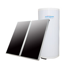 桑高(SANGGAO)承压分体式太阳能热水器家用平板全自动电加热一体可配空气能别墅家庭洗浴中心  炫舞系列_含配件包+送货上门（自提补贴 蓝膜集热器_承压300L(7-8人)