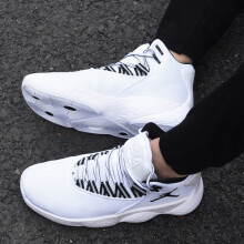 耐克（NIKE）【潮】篮球鞋男鞋新款缓震运动鞋AJ4兄弟休闲鞋实战高帮战靴 FD9928-101复古白红 42.5