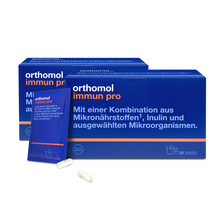 德国进口奥适宝orthomol 复合益生菌成人肠道冲剂养胃益生菌抵抗力30天immun pro*2盒装