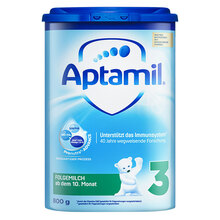 爱尔兰原装进口 爱他美（Aptamil）德国HMO较大婴儿配方奶粉3段（10-12个月）易乐罐 800g