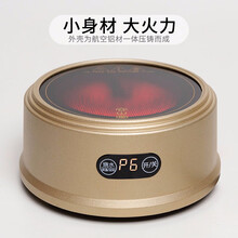 容山堂煮茶器金属电陶炉茶炉迷你大功率铜银壶玻璃烧水壶茶具 小静迷你电陶炉-土豪金