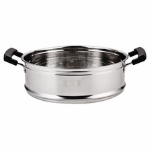 惠当家（Hui Dang Jia） 惠当家 304不锈钢蒸格 竹蒸格加厚大容量蒸笼  蒸屉 32cm铸铁锅