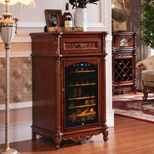 馬仕卡（muskka）触屏控温红酒柜恒温酒柜家用 茶叶冷藏柜冰吧  JCW88679 JCW95678樱桃色