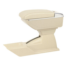 02-12款大众老捷达老桑塔纳普桑老宝来帕萨特B5扶手箱专用改装中央手扶箱内饰配件 【豪华款】双层滑动伸缩款无USB 米色 02-12年老普桑 99新秀 骄子