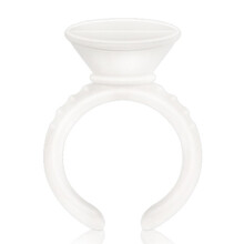 睫丝丹尼 嫁接睫毛戒指托纹绣色料戒指杯种植睫毛胶水戒指托 小号有分隔