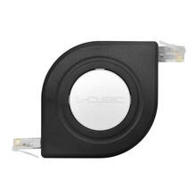 酷比客/L-CUBIC at6 六类8芯便携式家用高速千兆伸缩网线 黑色 5米