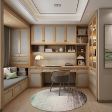 玛格全屋定制新中式家具客餐厅橱柜书房衣柜青年房整体定制 预付金