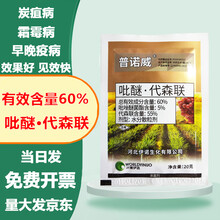 60%唑醚代森联 吡唑醚菌酯代森联斑点落叶病杀菌剂 100克