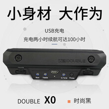 DOUBLE拾音器 DOUBLE X0 经典黑 拾音器带打板音孔免开孔舞台演出专用民谣木吉他拾音器 DOUBLE拾音器 X0 经典黑