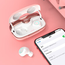 爱沃可（iWALK）无线蓝牙入耳式耳机反向充电 蓝牙5.0降噪防水运动耳机 无线充电盒 粉色