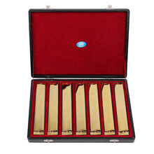 天鹅 口琴24孔复音口琴7支套装金色C/D/E/F/G/A/B专业演奏