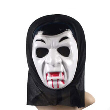 盛泉 万圣节面具,舞会道具,.鬼脸单片面具.魔鬼恐怖面具 尖叫43克 流血款