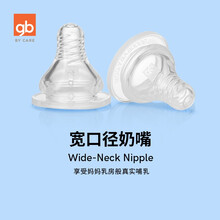 好孩子官方gb宽口径奶嘴宝宝婴儿母乳仿真奶嘴防胀气流量可选2只 快流量(两只装)