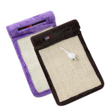 猫抓板 短毛绒天然剑麻猫抓板猫咪玩具 宠物玩具猫咪用品英短美短加菲猫玩具猫用品 黑色