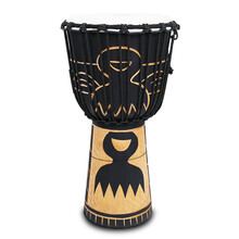 麦尔MEINL 非洲鼓 HDJ系列 整木掏空 手工雕刻 进口手鼓 12寸恶魔之翼-HDJ10