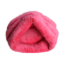 启萌先生（MRQIM） 猫窝冬天蒙古包 宠物封闭式可爱大别墅 猫咪狗狗保暖房子睡袋公主床猫屋 西瓜红 S（适用8斤内）