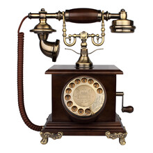 金顺迪 JSD006 欧式仿古电话机 复古家用实木座机插卡办公移动插卡电信固定电话 单支架旋转款(接电话线)