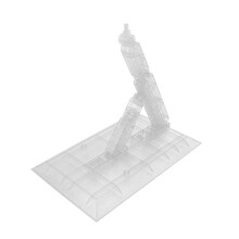 【1】美乐他 飓风PG 00 MG 1/60 1/100比例 模型高达专用通用玩具配支架ABA （PG支架 透明）