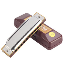 SUZUKI 铃木口琴10孔C调布鲁斯成人儿童初学1072蓝调ABDEFG调乐器 A调