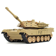 华一合金汽车军事模型儿童玩具坦克飞机大炮仿真模型 男孩玩具军车合金车模 美国M1A2坦克