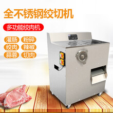 多功能商用绞肉机绞切机双电机电动切肉片切肉丝肉块灌肠机 配置一