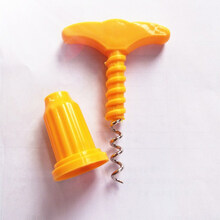 红酒开瓶器塑料开酒器酒起子简易葡萄酒启瓶器加大加厚拔塞器(10个起下单发货，不单卖） 黄色
