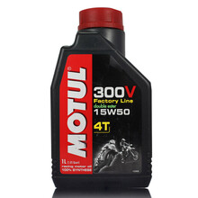 摩特（MOTUL）赛道摩托车机油 润滑油 摩特300v 4T 15w-50 1L