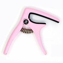 沃森吉他变调夹 capo变音尤克里里通用民谣木吉他配件夹子woshion 01塑钢款 粉红色