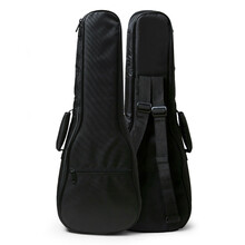 BONMUSICA 23寸26寸ukulele尤克里里包乌克丽丽加厚加棉双肩背包四弦小吉他琴包 23-24寸（黑色）