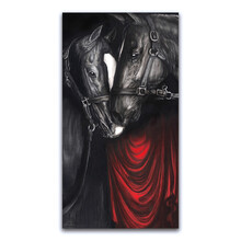 青研会 卧室装饰画水墨画竖版客厅玄关书房办公室马到成功版画墙画孙浩限量签名《长相知》60x110cm 精装礼盒典藏版