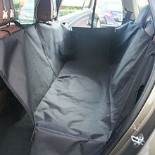 筱宠YG01防水宠物汽车垫车用后排双座车载垫 牛津布狗狗车垫汽车后座后备箱大狗车垫 黑色 长130* 宽150*高55厘米